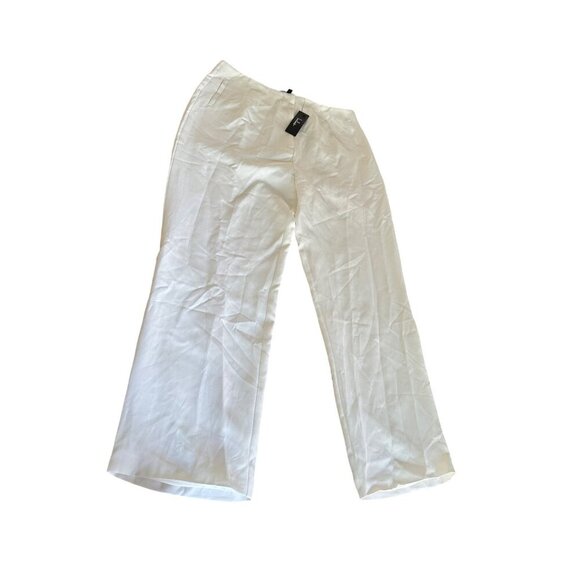 Lulus Womens White Wide-Leg Trouser Pants - XL  Classy & Stylish Office Classy - Picture 4 of 15